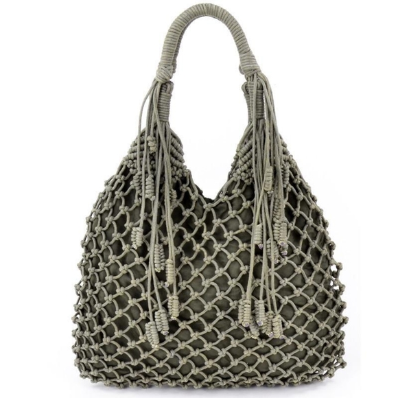 Monserat De Lucca Handbags - Anthro Monserat DeLuca Macrame  Belen hobo